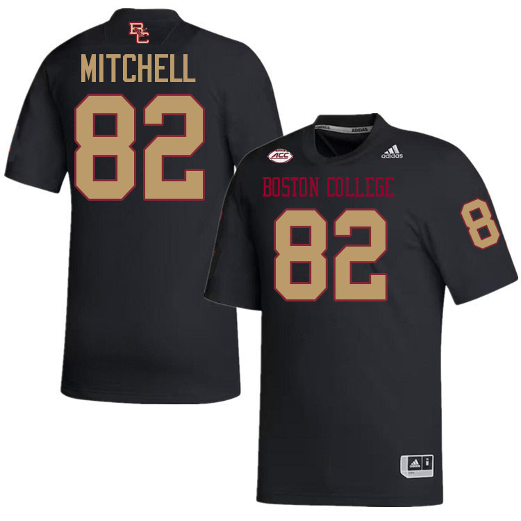 Pete Mitchell Jersey,#82 Pete Mitchell Boston College Eagles Football Jersey,Uniforms-Black